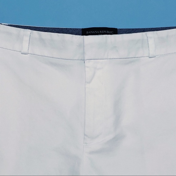 BANANA REPUBLIC | White Bermuda Shorts | Size 12 - Picture 6 of 15